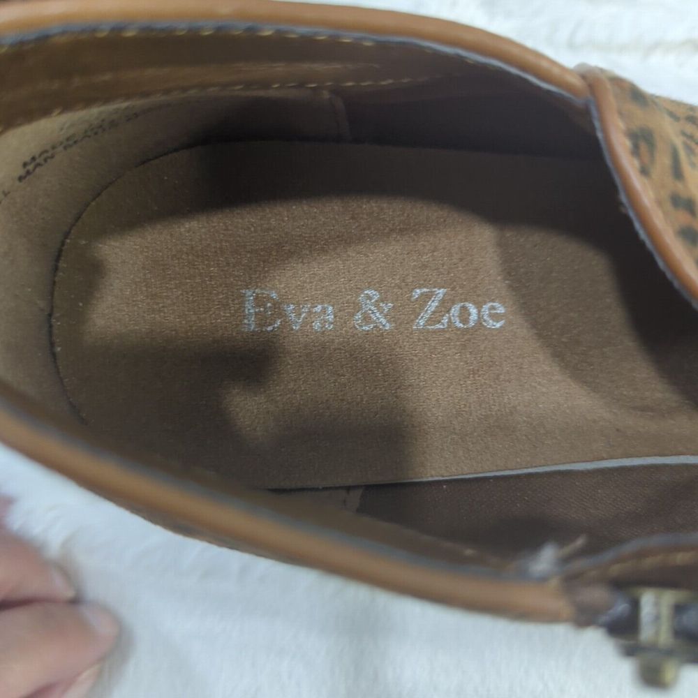 Eva & Zoe Women's Cheetah Print Faux-Suede Ankle Boots Size 11 - Picture 9 of 10